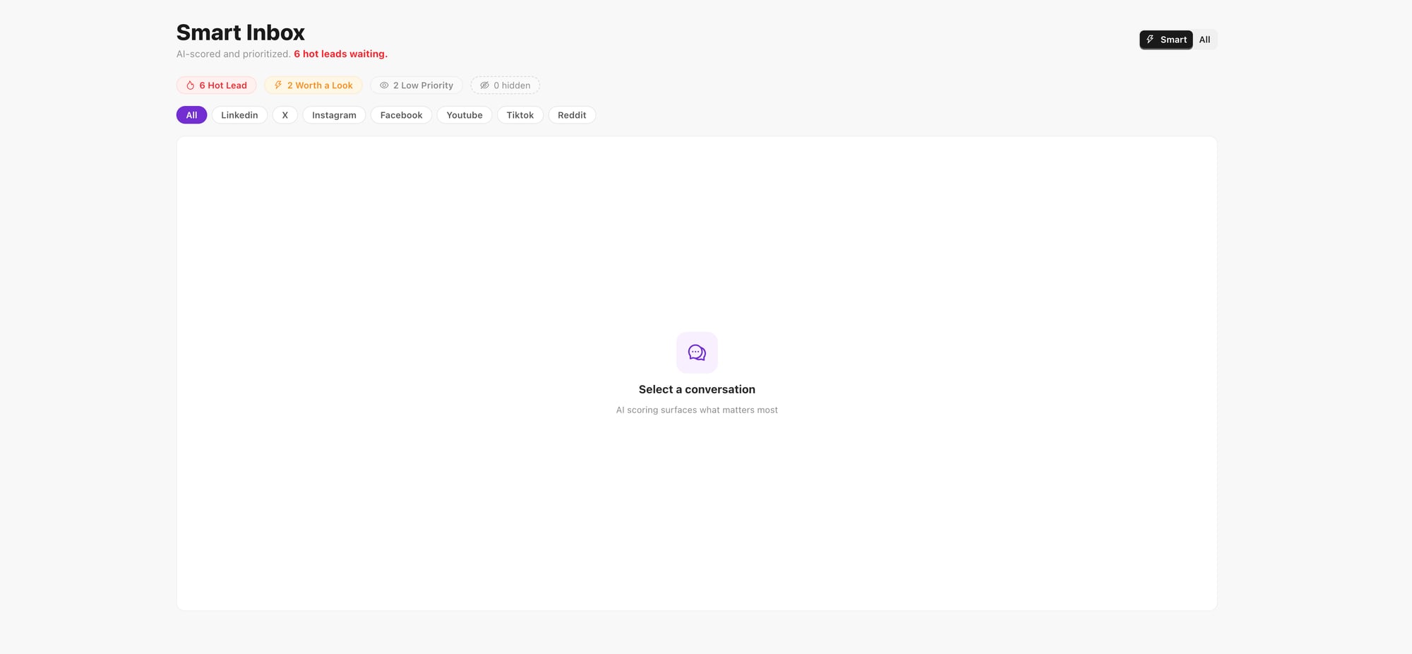 Limelight Unified Inbox with threaded conversations